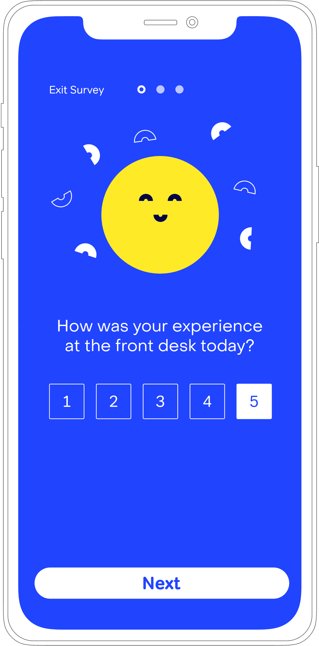 Demo of app survey functionality